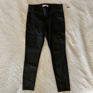 Old Navy Black pleather pants.